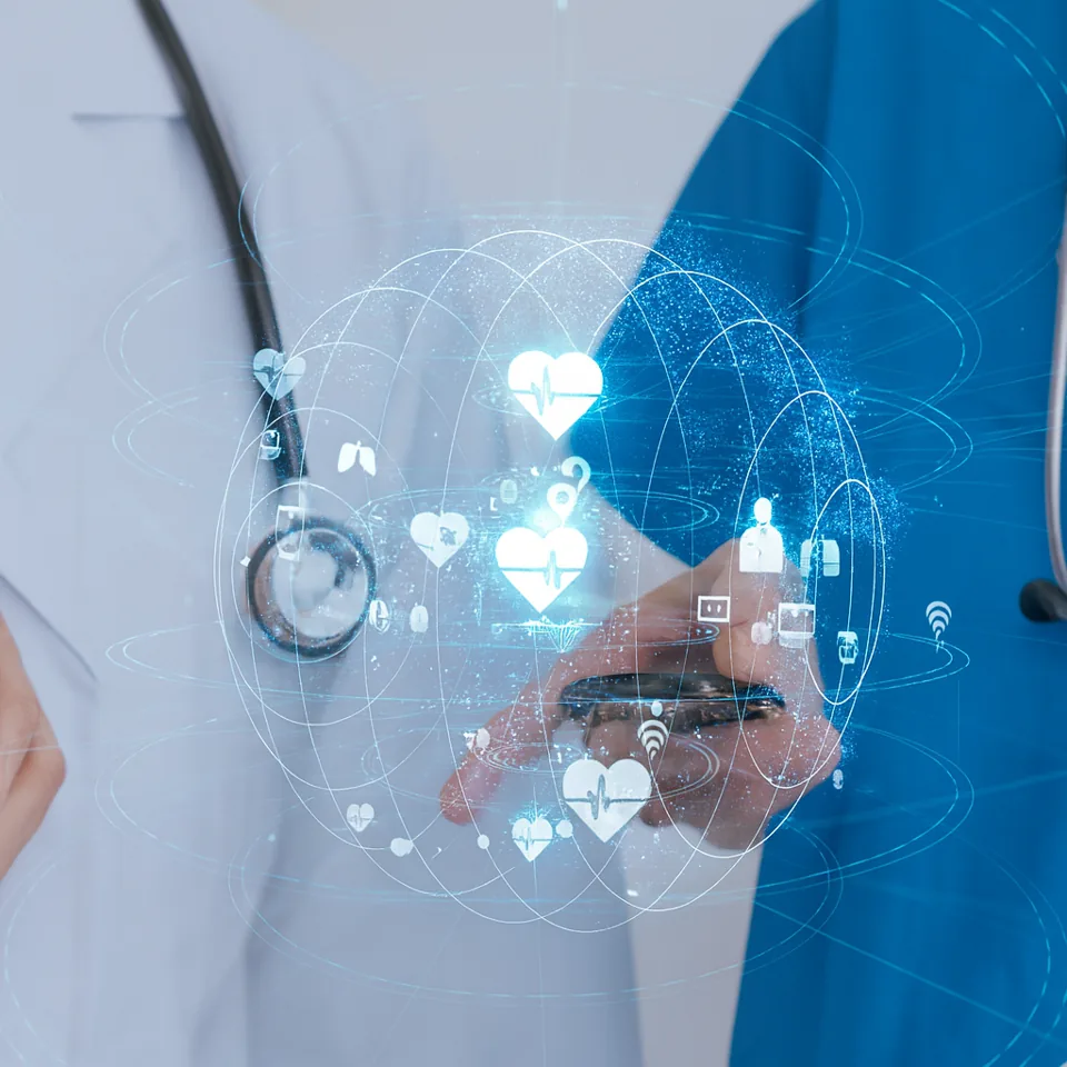 Ilustración generada con IA: Insumos para el sector salud